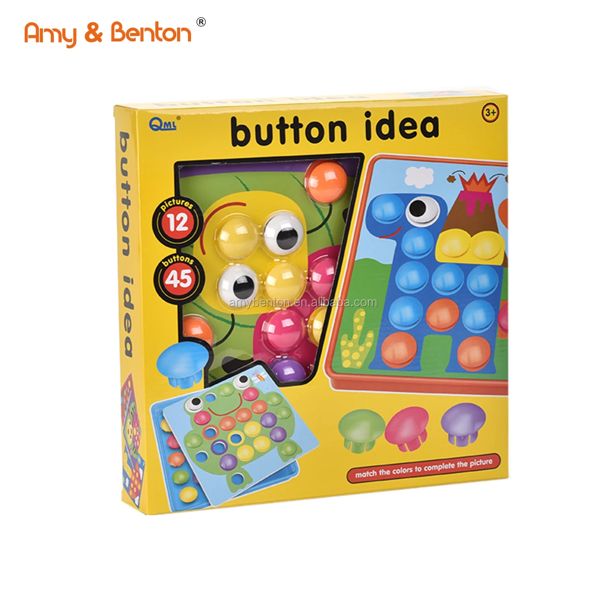 Hot Sale Indoor Educational Toys Creative Magic Mushroom Nail Kids Learning Toys DIY Puzzle Set Stem Toys For Children