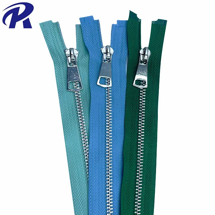 Factory custom wholesale 3#5#8# gold teeth zipper metal closed zipper