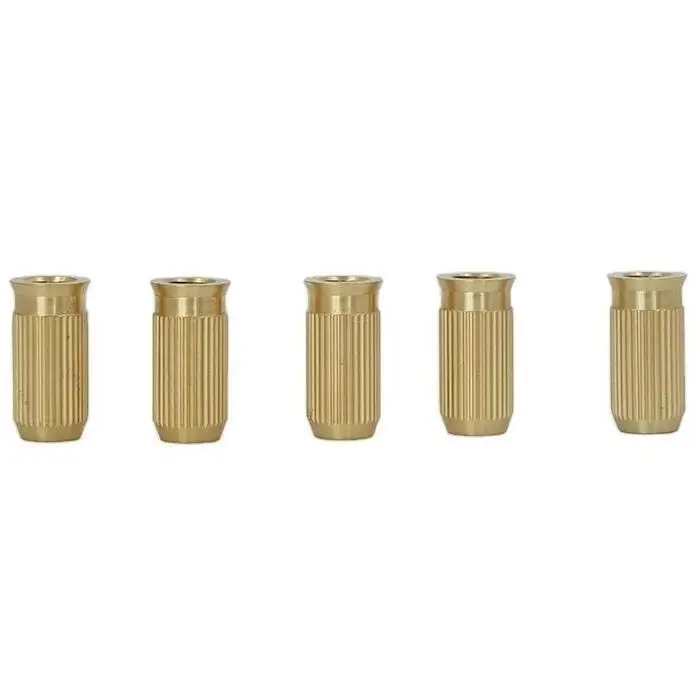 CNC Lathe Machining Brass Knurling Inserts Nut Brass Threaded Inserts for Guitar Accessories