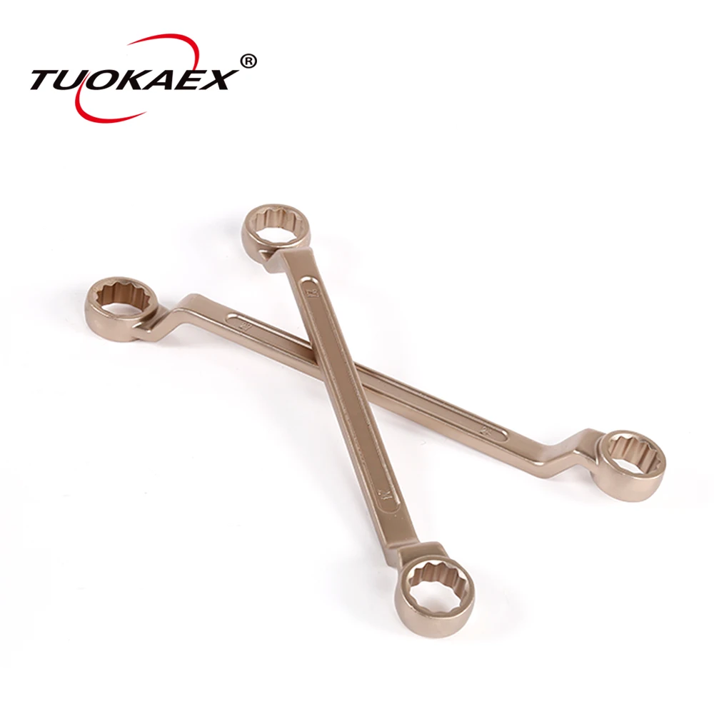 Explosion-Proof Dual-Purpose Wrench Kit Non-Sparking Tool Aluminum Bronze Pure Copper Machine Repair Ring spanner 6*7-60*70mm