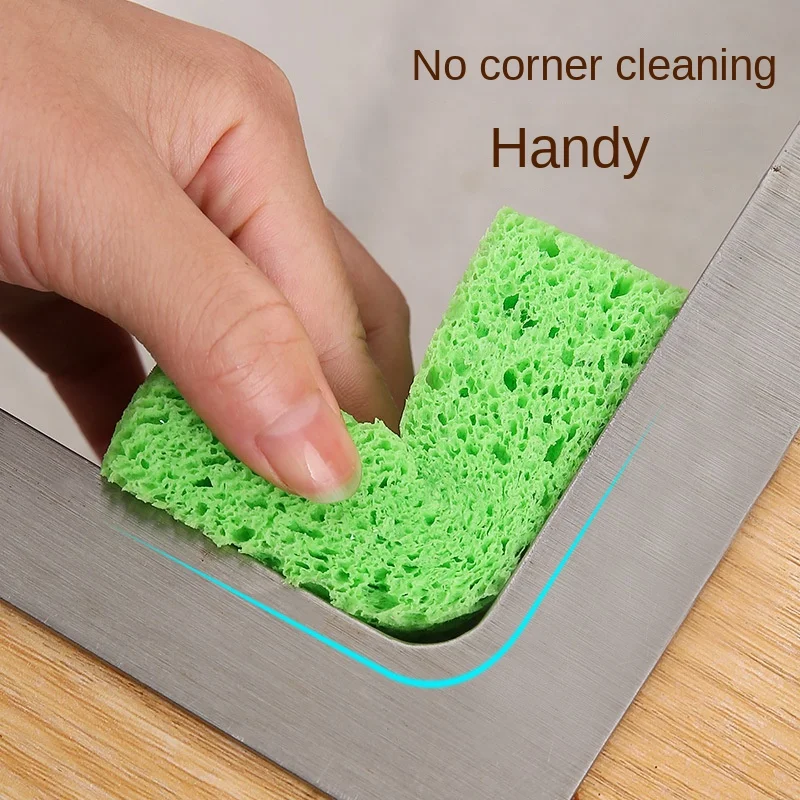 Absorbent Viscose Cotton Dishwashing Scouring Pad Cellulose Sponge Kitchen Cleaning Eraser Decontamination Scouring Pads