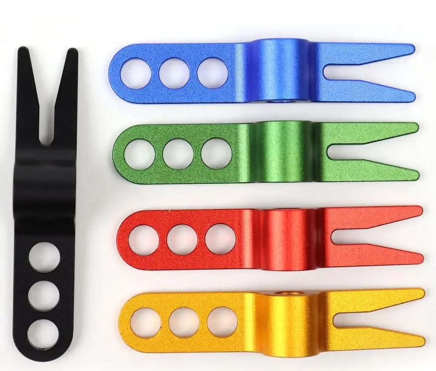 1PCS Best Ball Marker Supplier Multifunctional Bottle Opener Golf Divot Pitch Repair Tool With Custom Metal Golf Fork