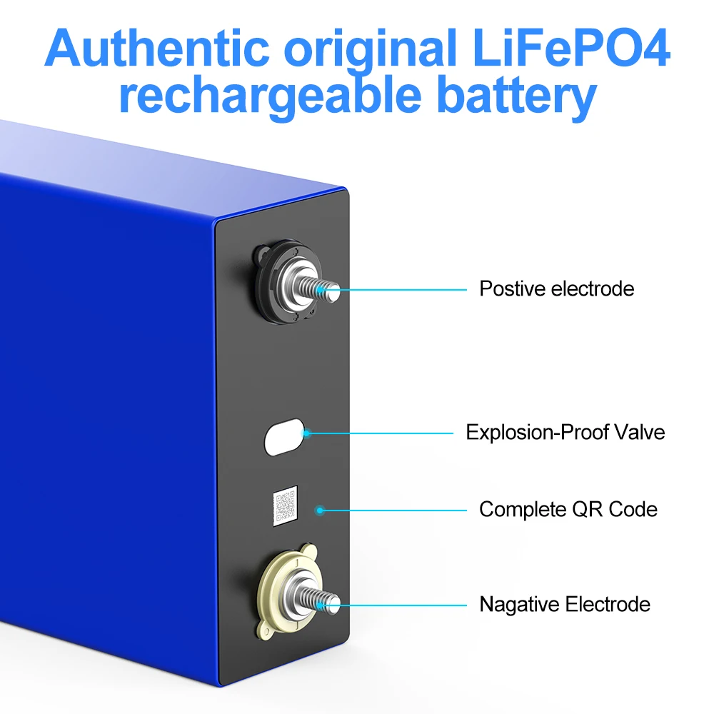 Grade A 3.2V 305Ah LiFePO4 Cell Prismatic Solar Lithium ion Batteries LiFePO4 Energy Storage Battery