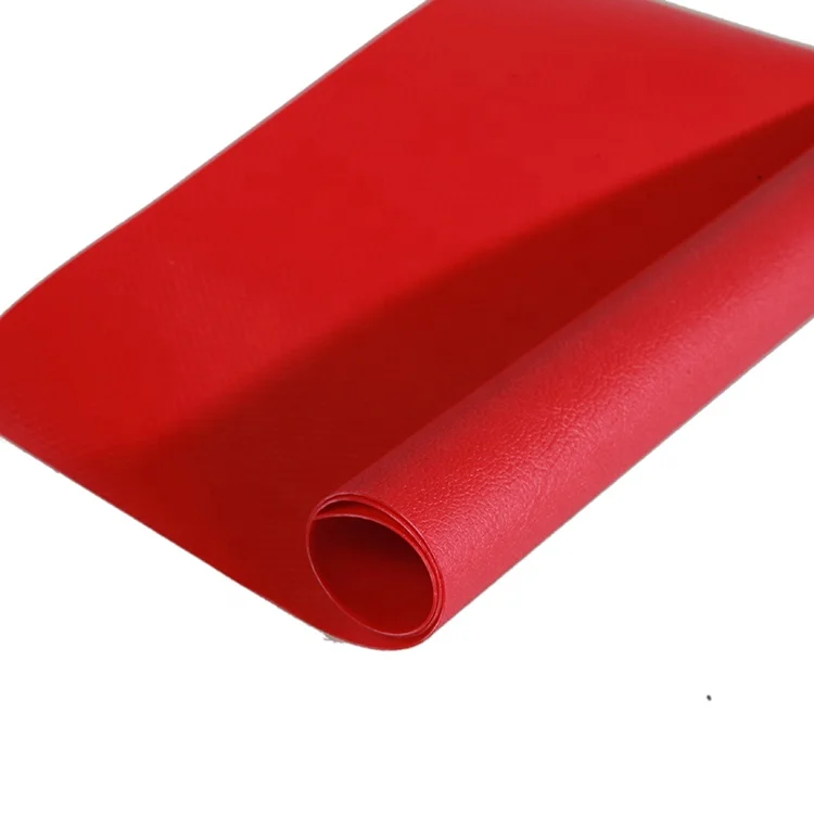 Hot new product custom red flame retardant laminated pvc fabric