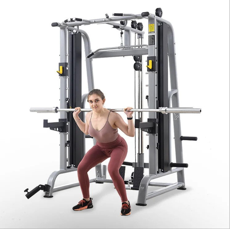 Top quality dual cable-cross Heavy Duty Multi functional trainer power rack machine commercial gym exercise fitness equipment