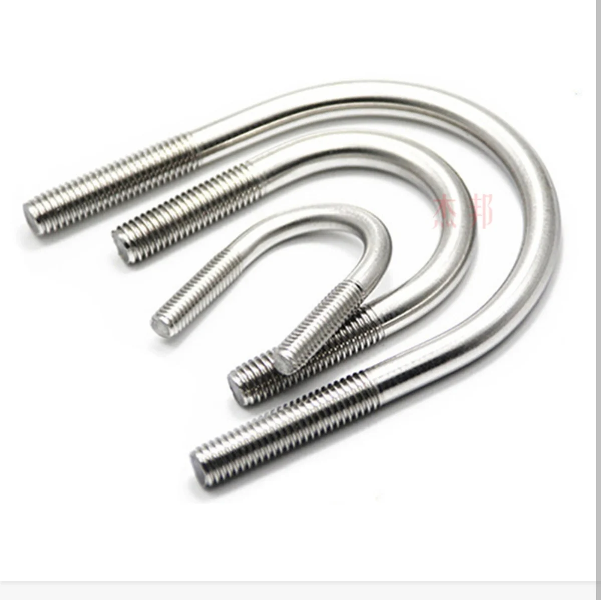 DIN3570 монелевый сплав 400 K500 U-болт с M6 M8 M10 M12 M16 резьбовой стальной U-образный болт гладкой отделкой длиной 16 мм 150