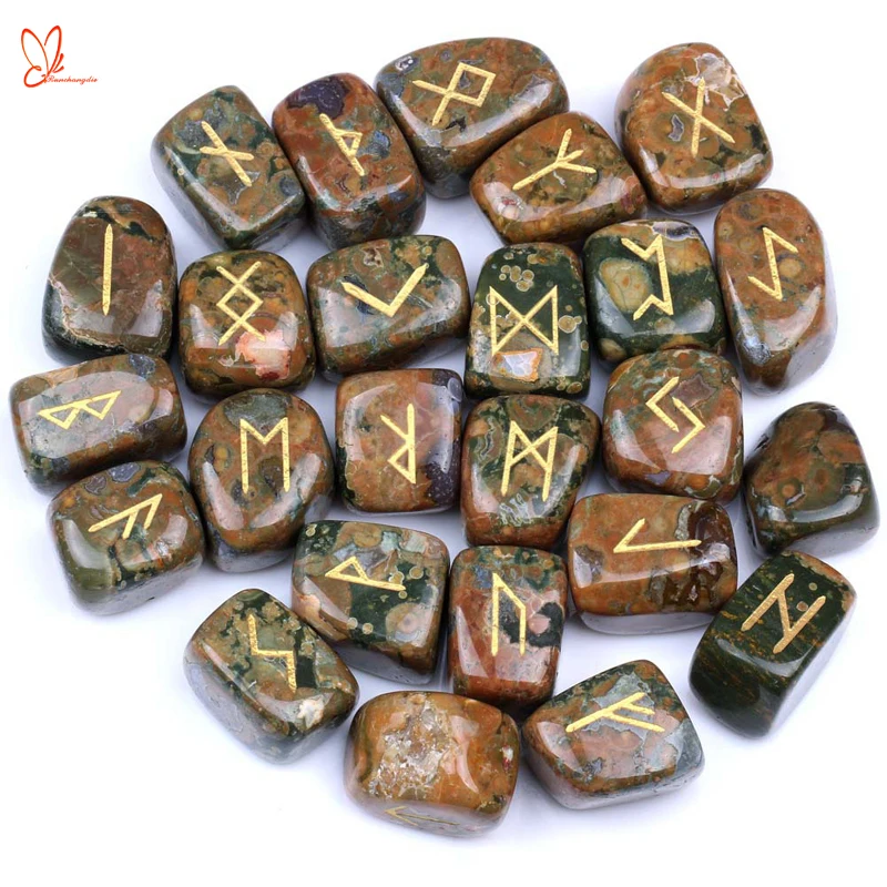 Natural stone new jade tumbled say letter nephrite jade tumbled stone