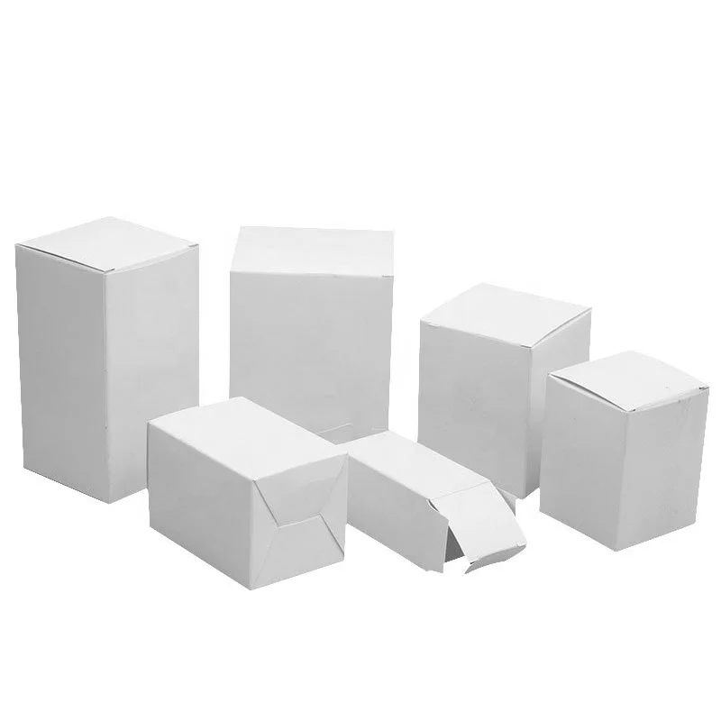 In stock ready to ship white paper package box