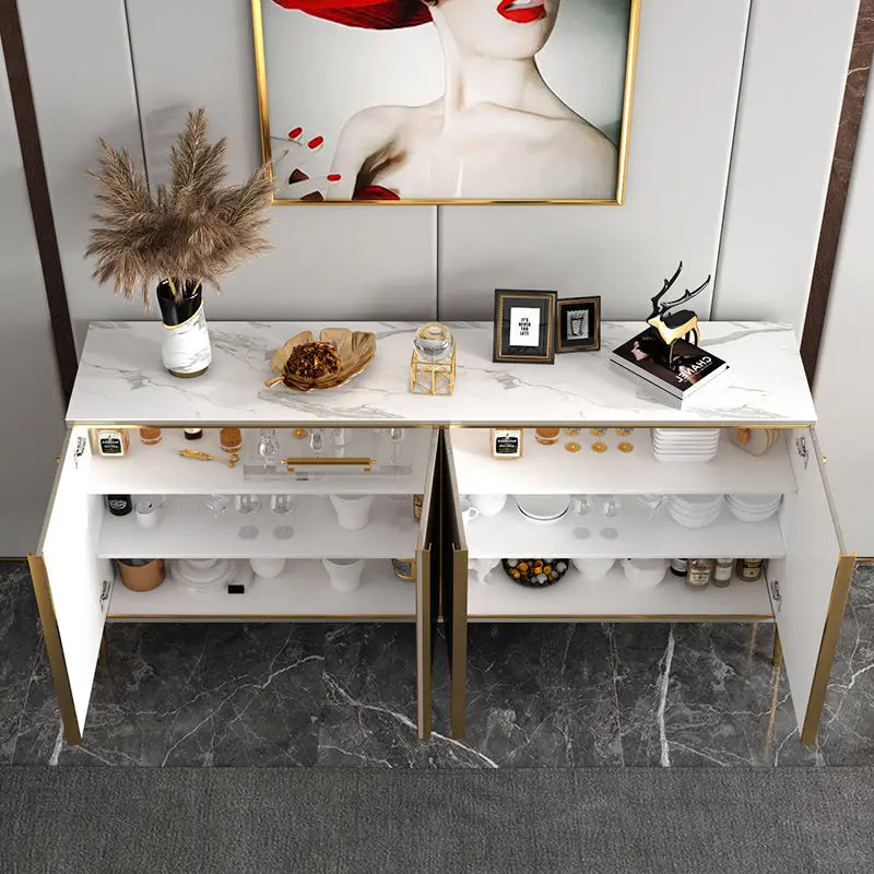 Modern Luxury Kitchen Furniture Console Table Cabinet Table Sideboards Storage Cabinet With Doors Living Room Furniture