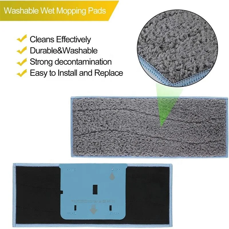 Моющиеся и многоразовые накладки для мокрой швабры совместимые с iRobot Braava Jet m Series M6 (6110)