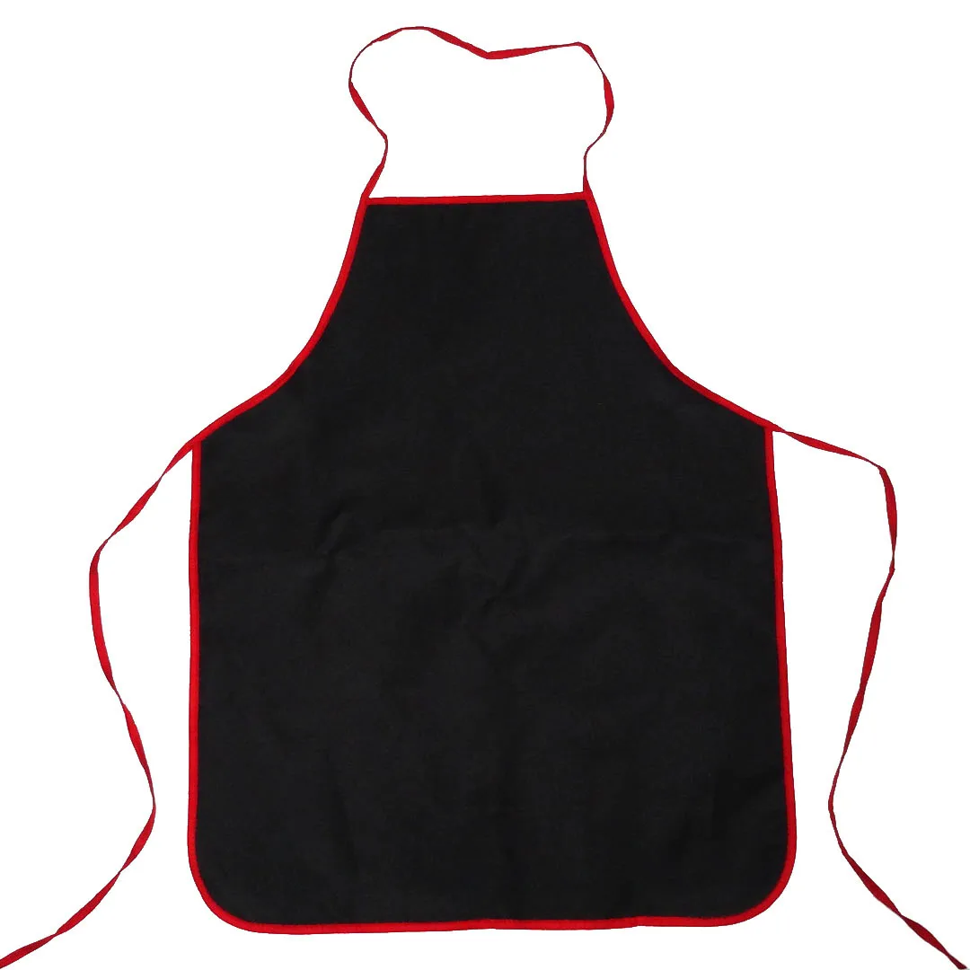 Custom Logo Theme Sleeveless Cook Apron Promotion Polyester Canvas Grill Bibs BBQ Cooking Chef Kitchen Apron with two pockets