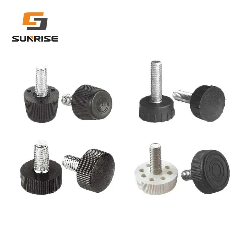 Tooth shape Adjust 6cm swivel chair furniture hardware plastic accessories rectangular plug nut screw adjustable foot
