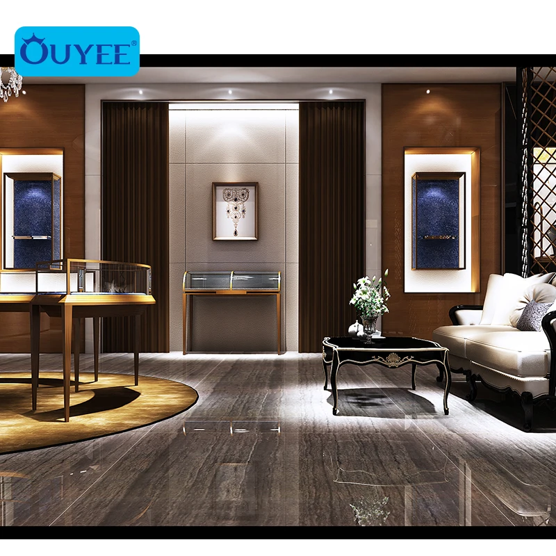 Gold Shop Interior Design High End Jewelry Display Showcase Jewellery Shop Counter Design Gold Jewellery Showroom