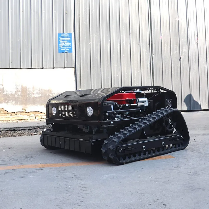 EPA Door To Door Delivery Mini Robot Remote Smart Zero Turn Robot Gas Crawler Mini Tractor Rc Lawn mower