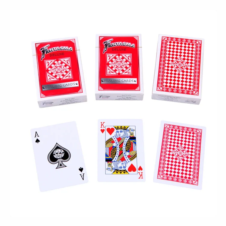 Plastic Card Black Classic Poker Game Customized Double Deck Custom China Paper Waterproof Clear Thick Standard 7 Playing Cards