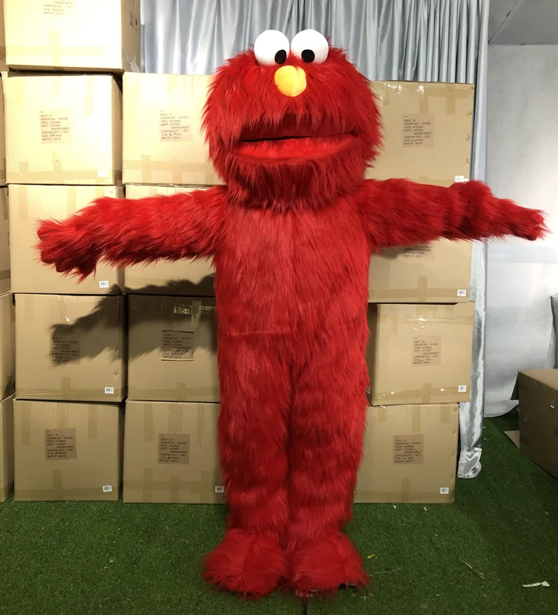 Running Fun CE best design elmo adult mascot costume, red elmo monster mascot costume for sale