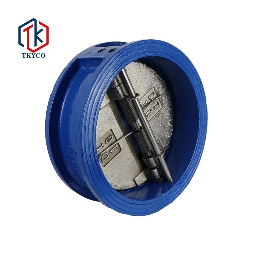 Taike Cast iron Cast Steel Stainless Steel Wafer Type Butterfly Spring Check Valve