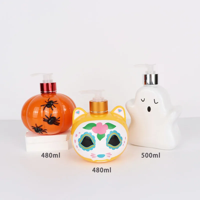 Factory Wholesale 180ml 250ml 500ml Round HDPE Shampoo  Plastic Spray Bottle Liquid Disinfection Soap Bottle