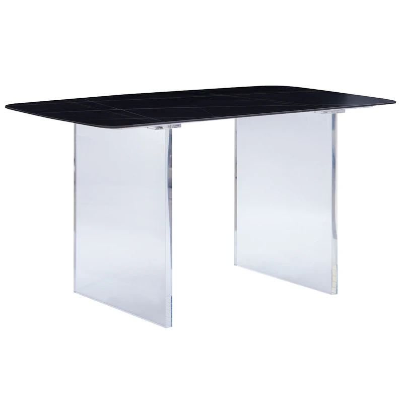 Acrylic dining table Rock tableh Rectangular dining table