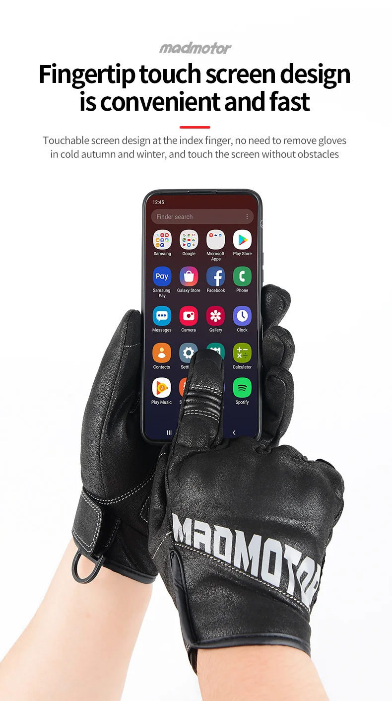 Wholesale Top selling Motorbike Gloves Unisex Full Finger Hard Knuckle Anti-slip Durable motor gloves motorcycle full finger