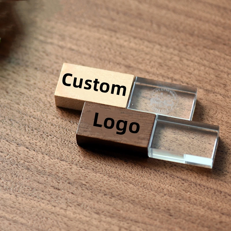 Wholesale Bulk Laser Engravable 4GB 8GB 16GB 32GB Mini Wooden usb pendrive Wood case USB stick U Disk Wood Box USB Flash Drives