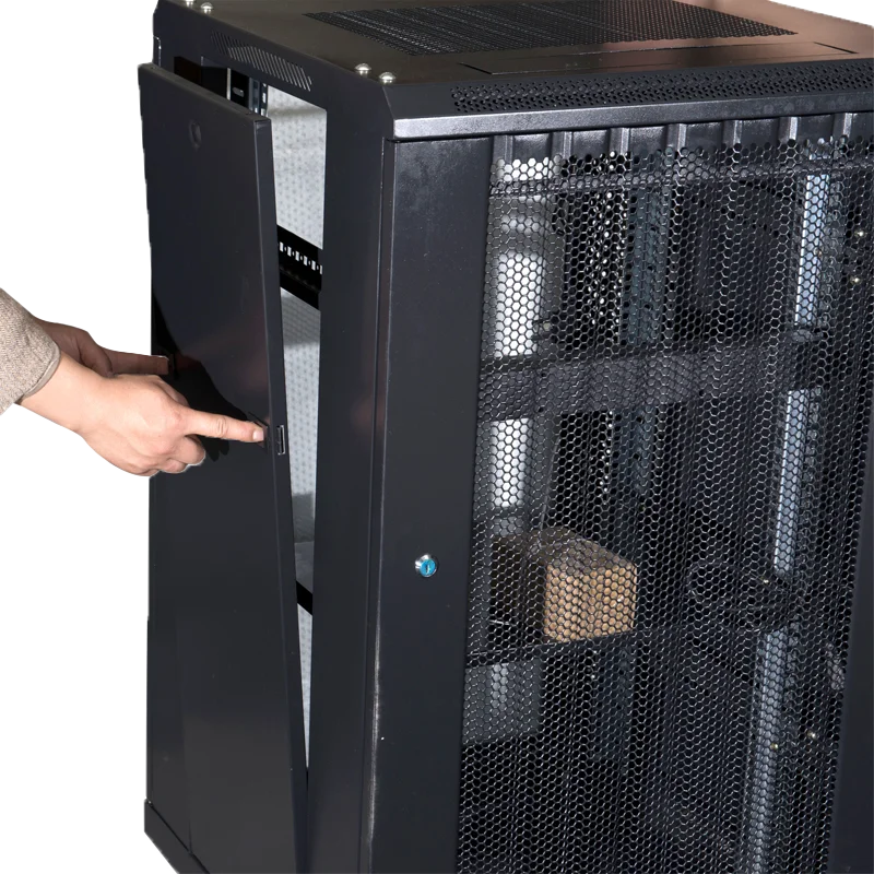 19 Inch SPCC 22U-42U network cabinet Open Frame open rack 4 post loading 150KG