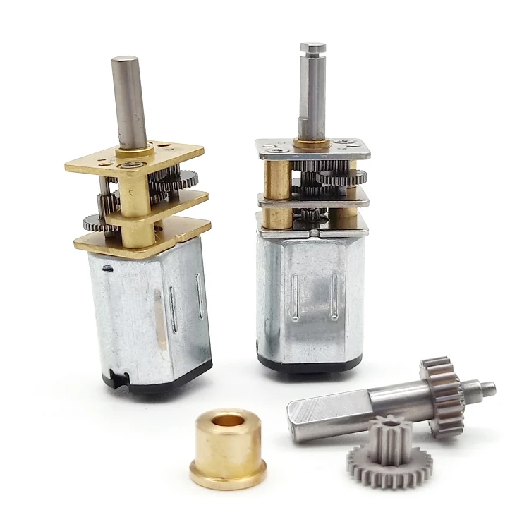 Permanent magnet dc motor 12v mini gear motor 3v n20 gear motor 6v for robot 12 rpm 120 rpm 1200 rpm