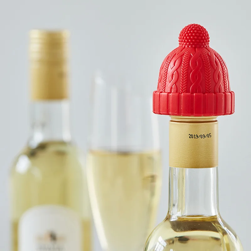 Creative Silicone Cap Bottle Stopper Fresh-Keeping Lid Little Red Riding Hood Seal Stopper Champagne Wine Glass Bottle