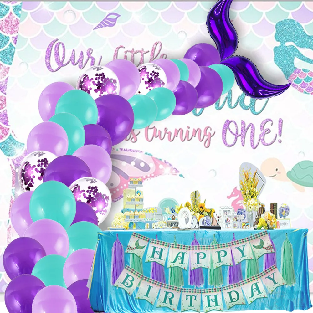 Latex Mermaid Balloon Wedding Birthday Party Decoration Baby Balloon Party Supplies