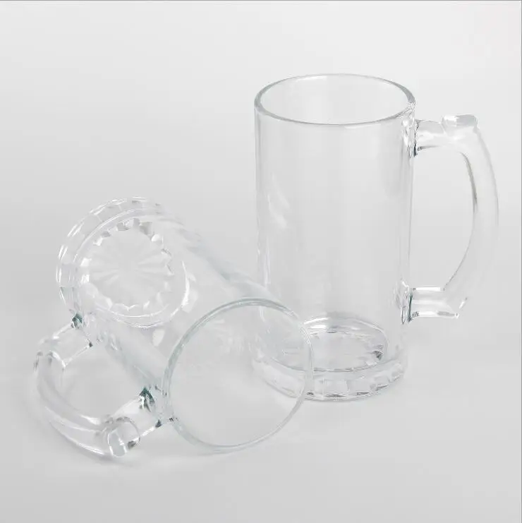  Rubysub B013-2 Высокое качество 16OZ Сублимация логотипа по низким ценам матовая или прозрачная стеклянная пивная