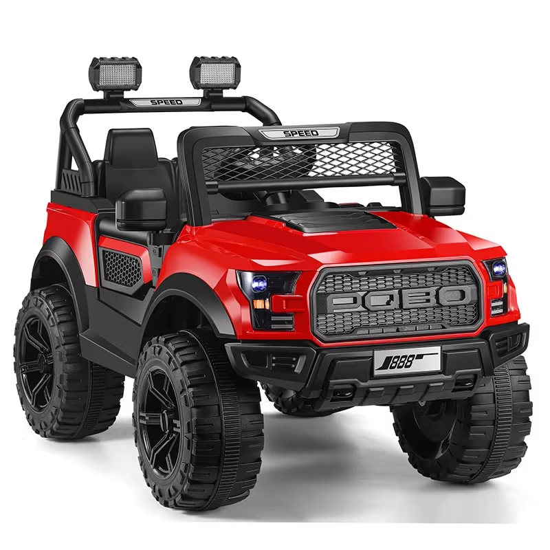 2024 New model Large 2-Seater 12V Battery Kids Electric Ride-On Car Pedal and Wheel Powered Toy for Children 10 Years and Older