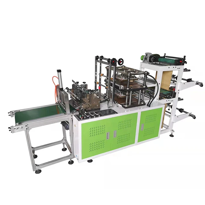 Double lines Automatic Disposable Plastic PE Gloves Making Machine