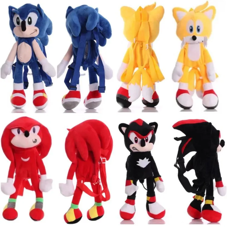Wholesale Hot Sale Sonic Rat Plush Backpack Children Outdoor Cartoon Sonic Backpack Spot