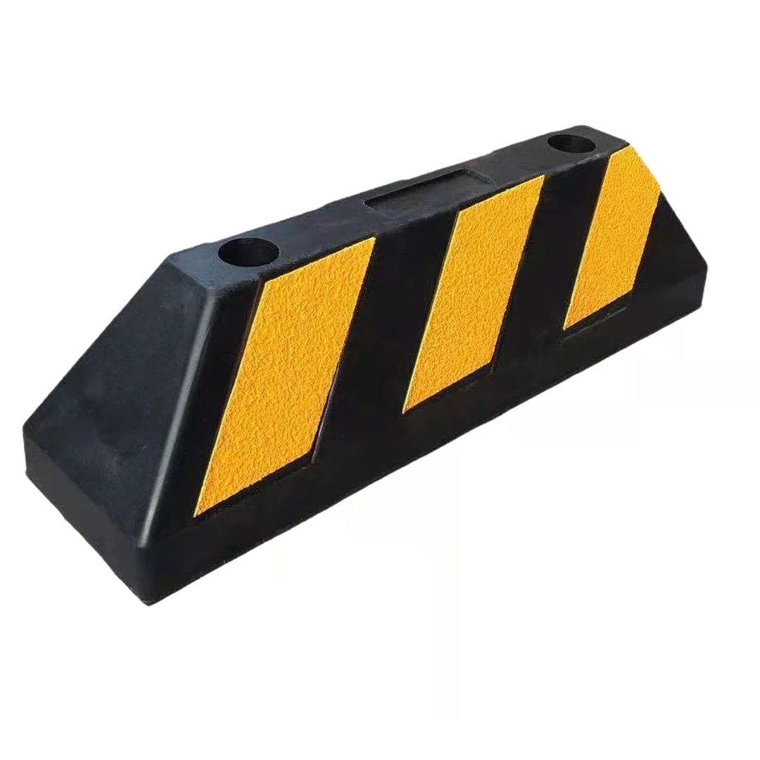 Cheap  rubber Car wheel stop Parking lot curb blocks Rubber parking Stopper WS30