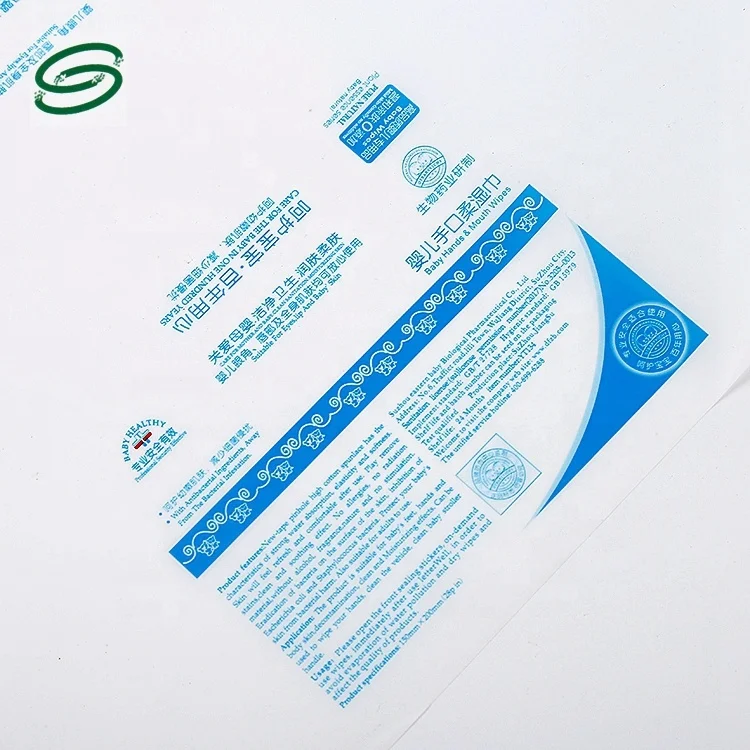 Wet Wipes Bag Packaging Custom Plastic Sealing Roll Film
