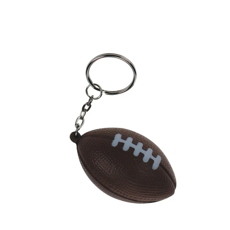 Logo printing American football rugby pu stress ball