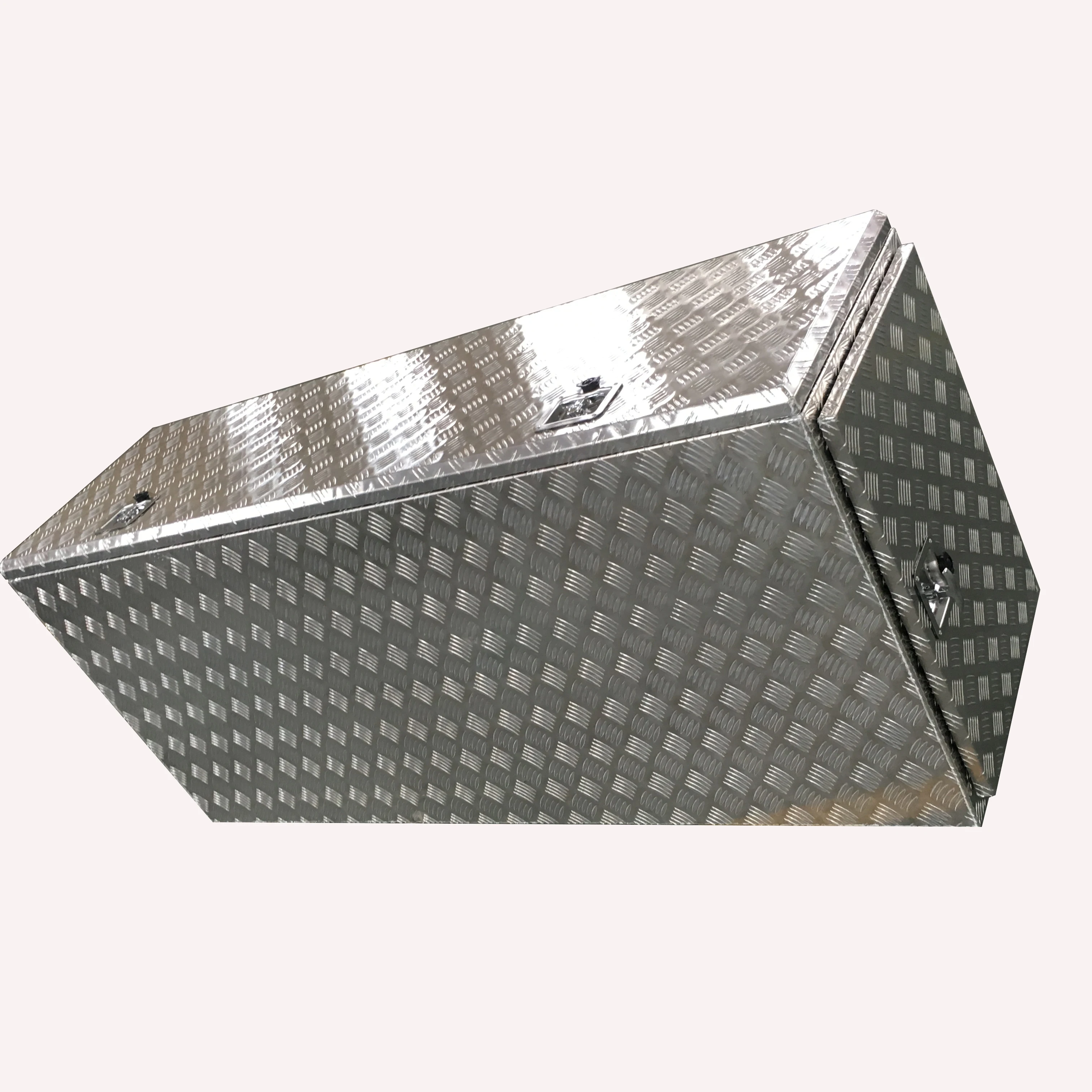 three door aluminium  truck tool box for Germany market