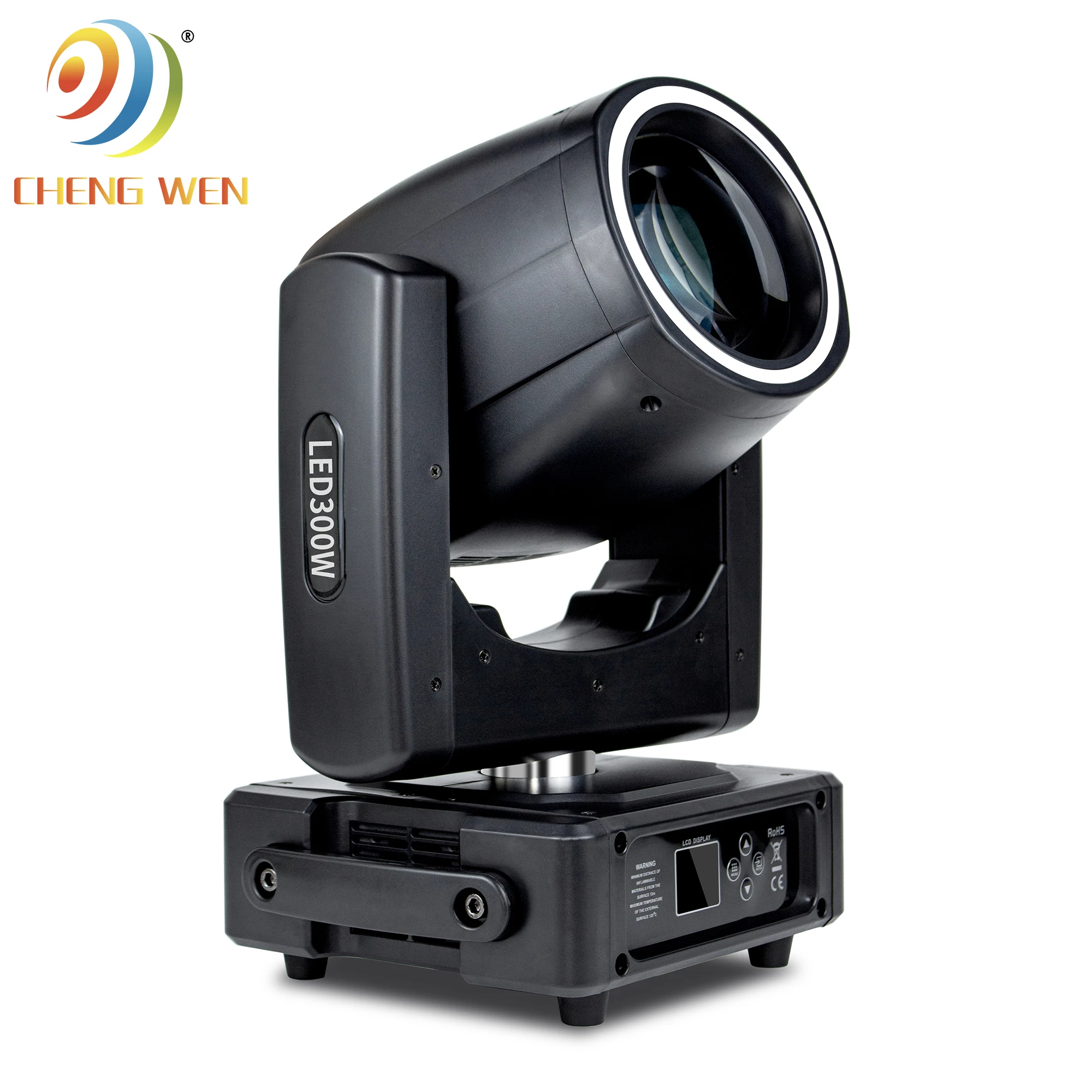 Chengwen Private model 300W Beam With LED Moving Head Light 8+16+24 Prism DMX Spot For Disco DJ Show KTV Night club