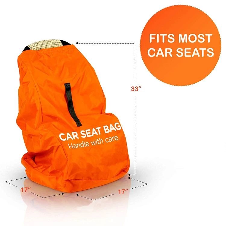 Wholesale Custom Foldable Water Resistant Durable Car Seat Travel Bag Easy to Carry Padded Backpack
