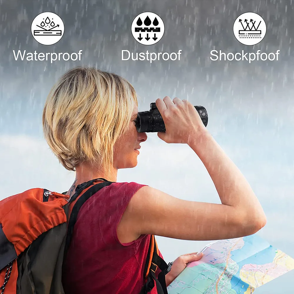 Монокулярный мобильный телефон HD телескоп 50x60 зум водонепроницаемый