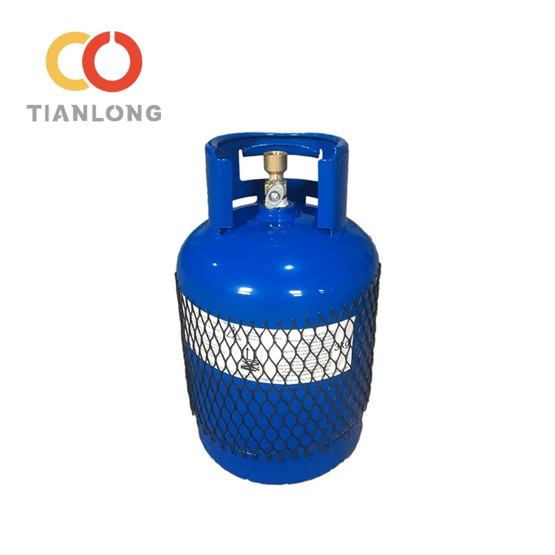 3 кг LPG газовый баллон с низким MOQ произведенный моим собственным заводским бензобаком бытовой многоразовый