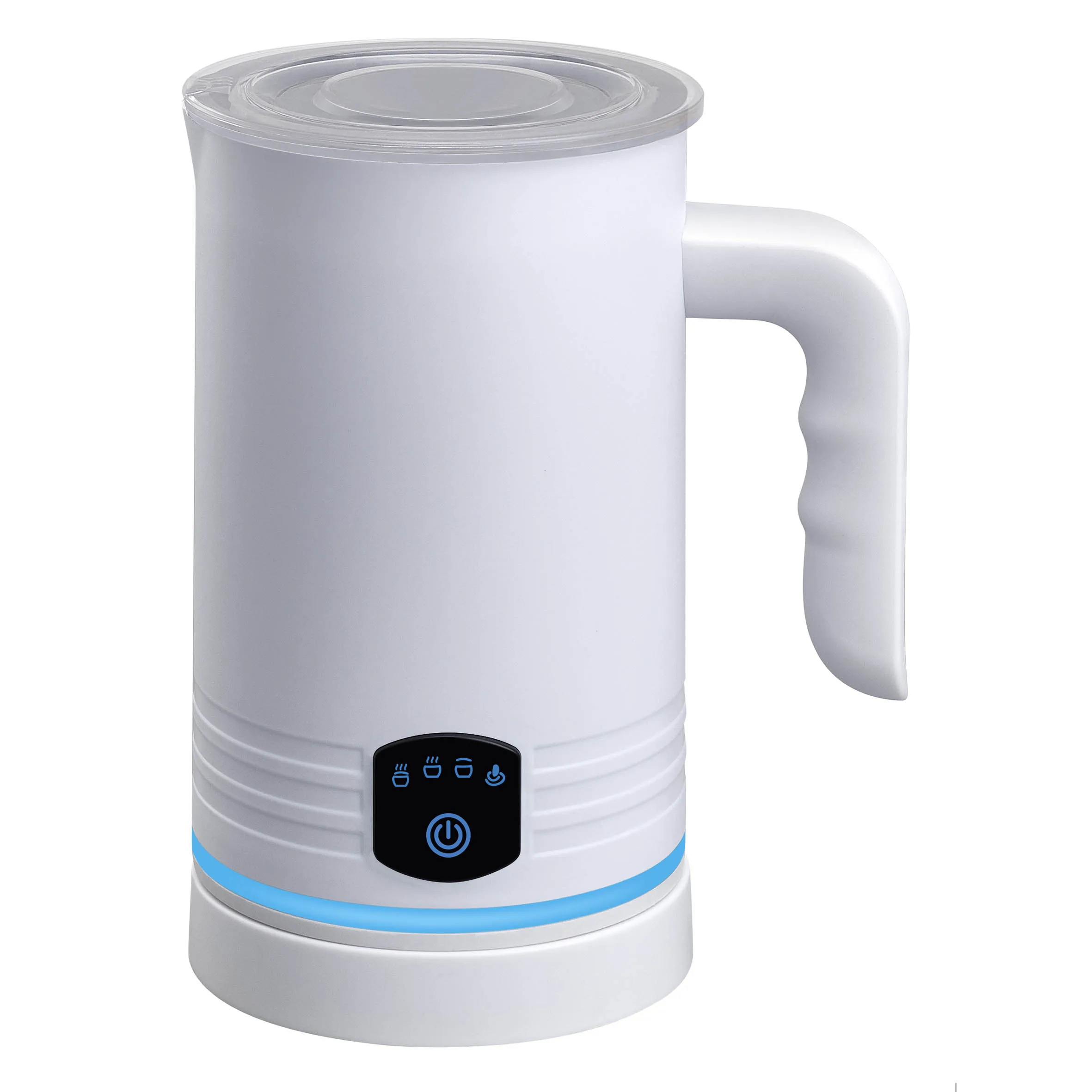 Automatic Switch-off 4-in-1 Electric Hot and Cold Milk Steamer 600ml for Milk Heating Milk Frother Electric