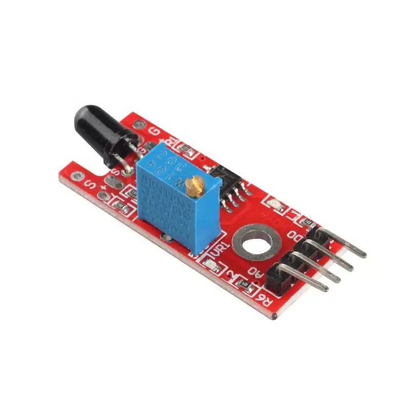 KY-026 flame sensor module intelligent automobile fire source detection board module electronic red plate module