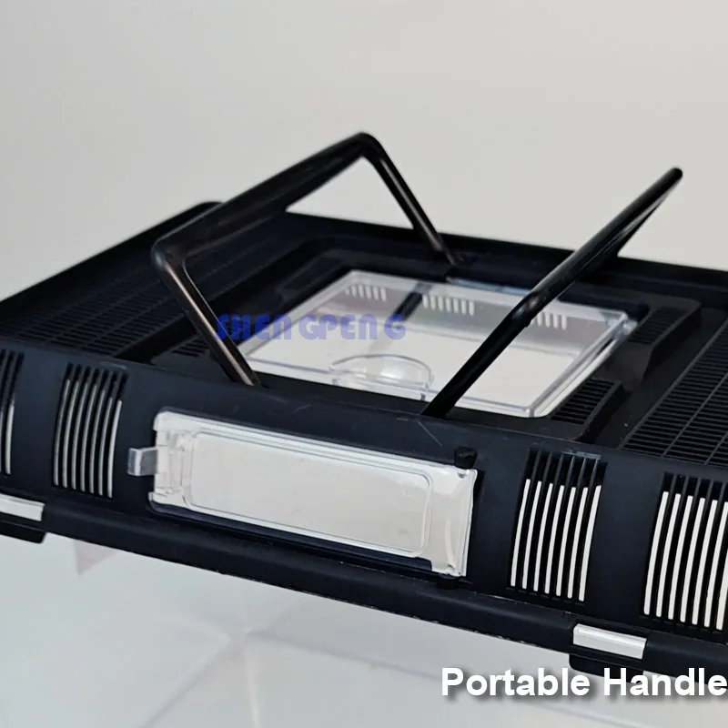 Plastic Reptile  Box Lizard Cage Tarantula Habitat Transparent Pet House for Reptiles and Small Animals