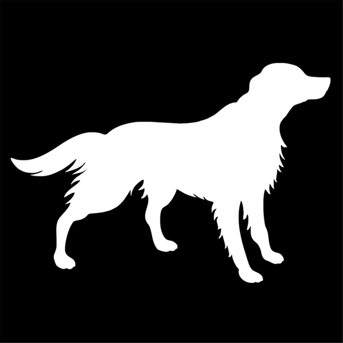Dog Waiting Funny Car Laser Sticker Laptop Window Vinyl Wall Truck Glass Bumper Decal Gift Die Cut Decals Laptop Window Glass