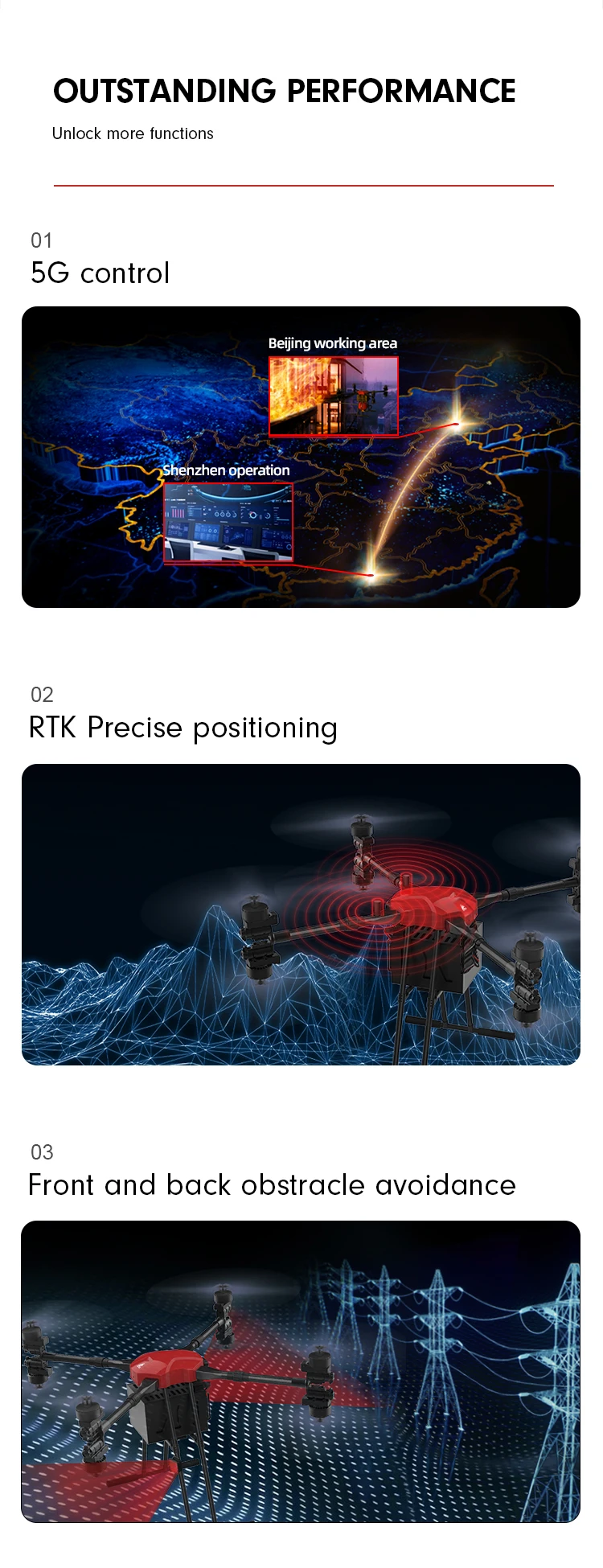 large fire extinguishing drone