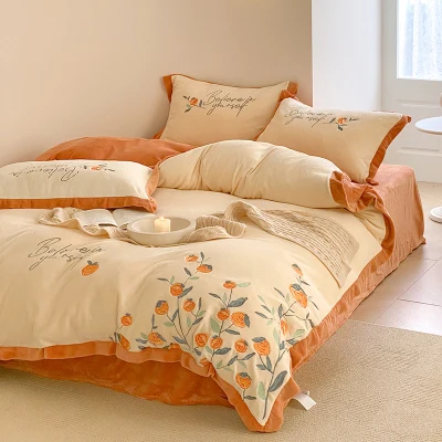 New Flannel Bedding sets Warm Comforter Sets Saudi Market