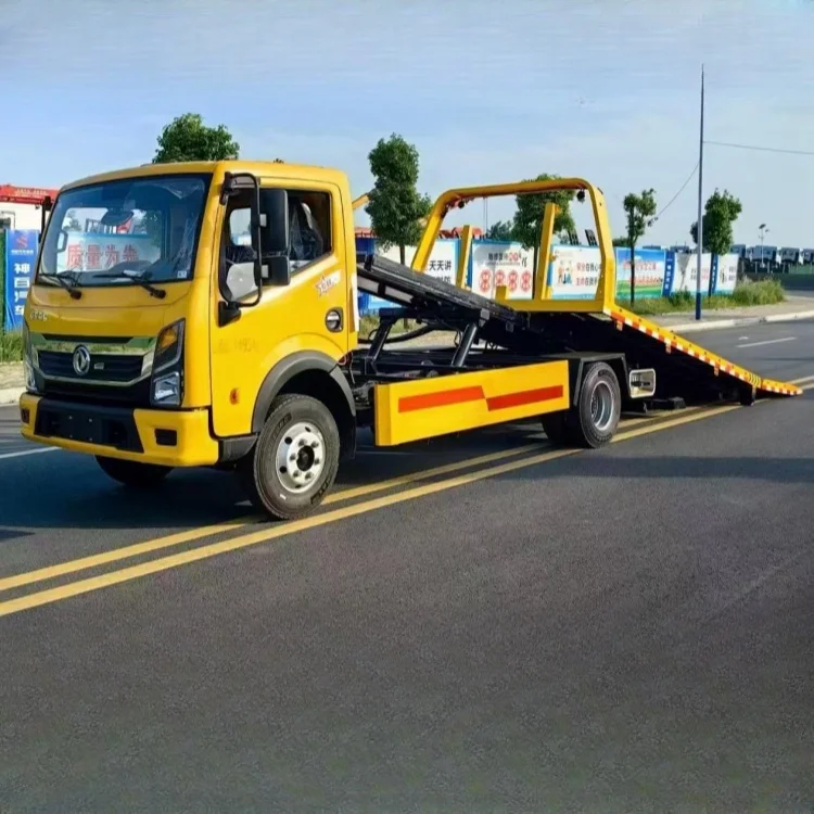 Full rollback tow sport car motorcycle with remote control of the used and new 3 ton one tow two road rescue vehicle