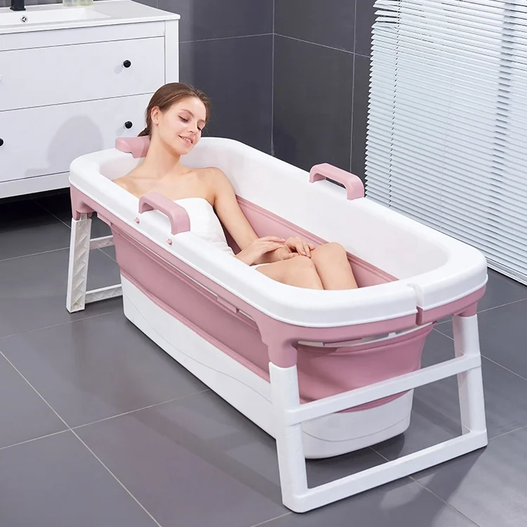 Wholesale Big Size Portable Bath Tub Plastic Foldable Bathtub For Adults