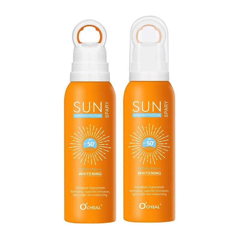 Hydrating Sunblock Spray SPF 50 High Efficiency Sunblock Delicate Refreshing Organic Face and Body Sunscreen
